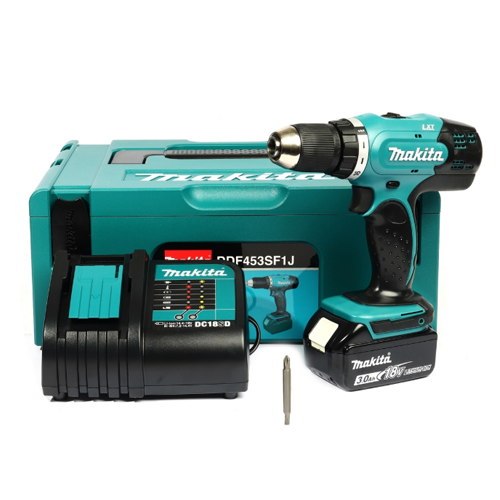 MAKITA สว่านไขควงไร้สาย 18 โวลต์ ขนาด 1/2 นิ้ว รุ่น DDF453SF1J