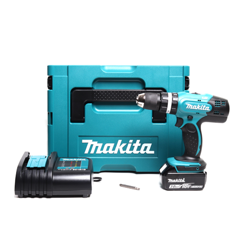 MAKITA สว่านกระแทกไร้สาย 18 โวลต์ ขนาด 13 มม. (1/2 นิ้ว) รุ่น DHP453SF1J