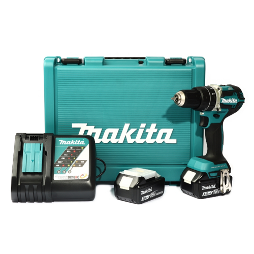 MAKITA สว่านกระแทกไร้สาย 18 โวลต์ ขนาด 13 มม. (1/2 นิ้ว) รุ่น DHP484RFE