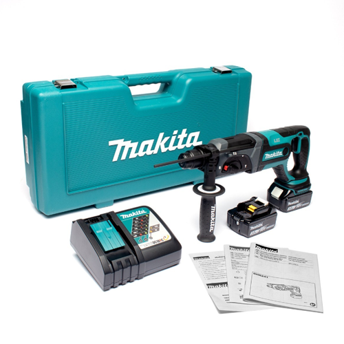 MAKITA สว่านโรตารี่ไร้สาย 18 โวลต์ ขนาด 20 มม. (13/16 นิ้ว) รุ่น DHR241RFE