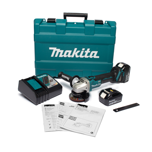 MAKITA เครื่องเจียไร้สาย 18 โวลต์ ขนาด 4 นิ้ว รุ่น DGA404RFE
