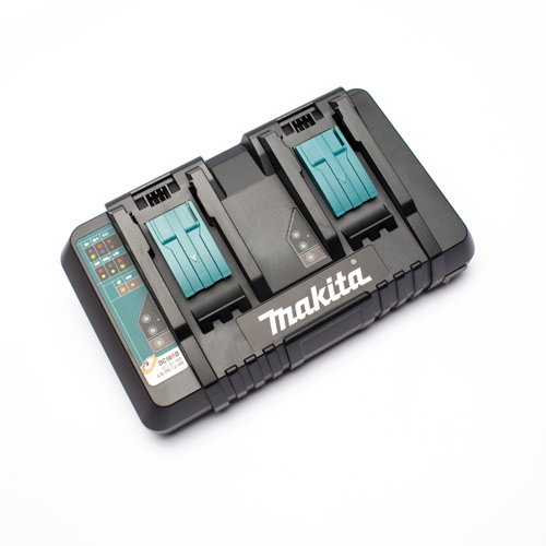 MAKITA เครื่องชาร์จแบตเตอรี่ 18 โวลต์ (ชาร์จคู่) รุ่น DC18RD กำลังไฟ 460 วัตต์